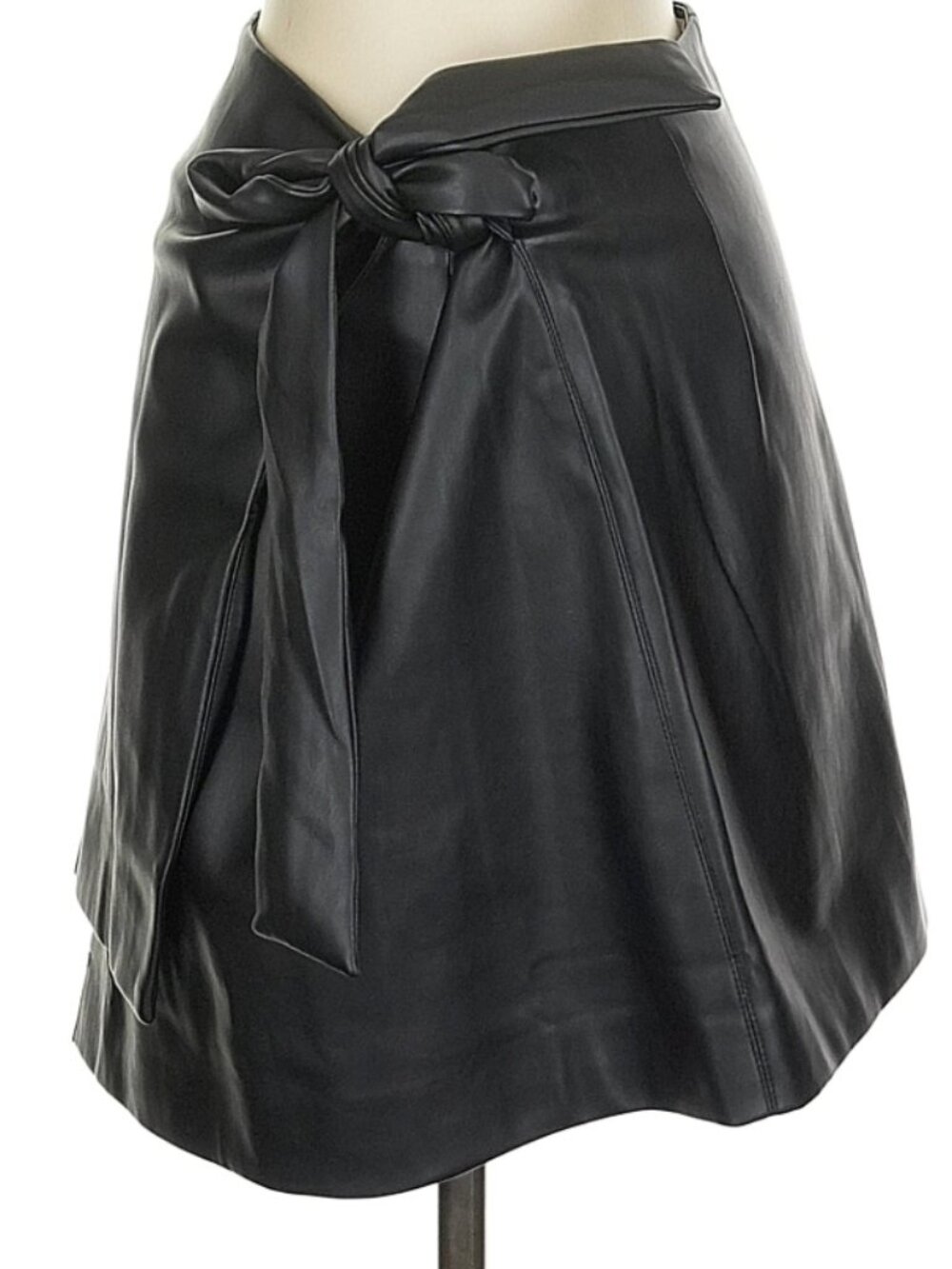 Mango Faux Leather Mini Skirt
